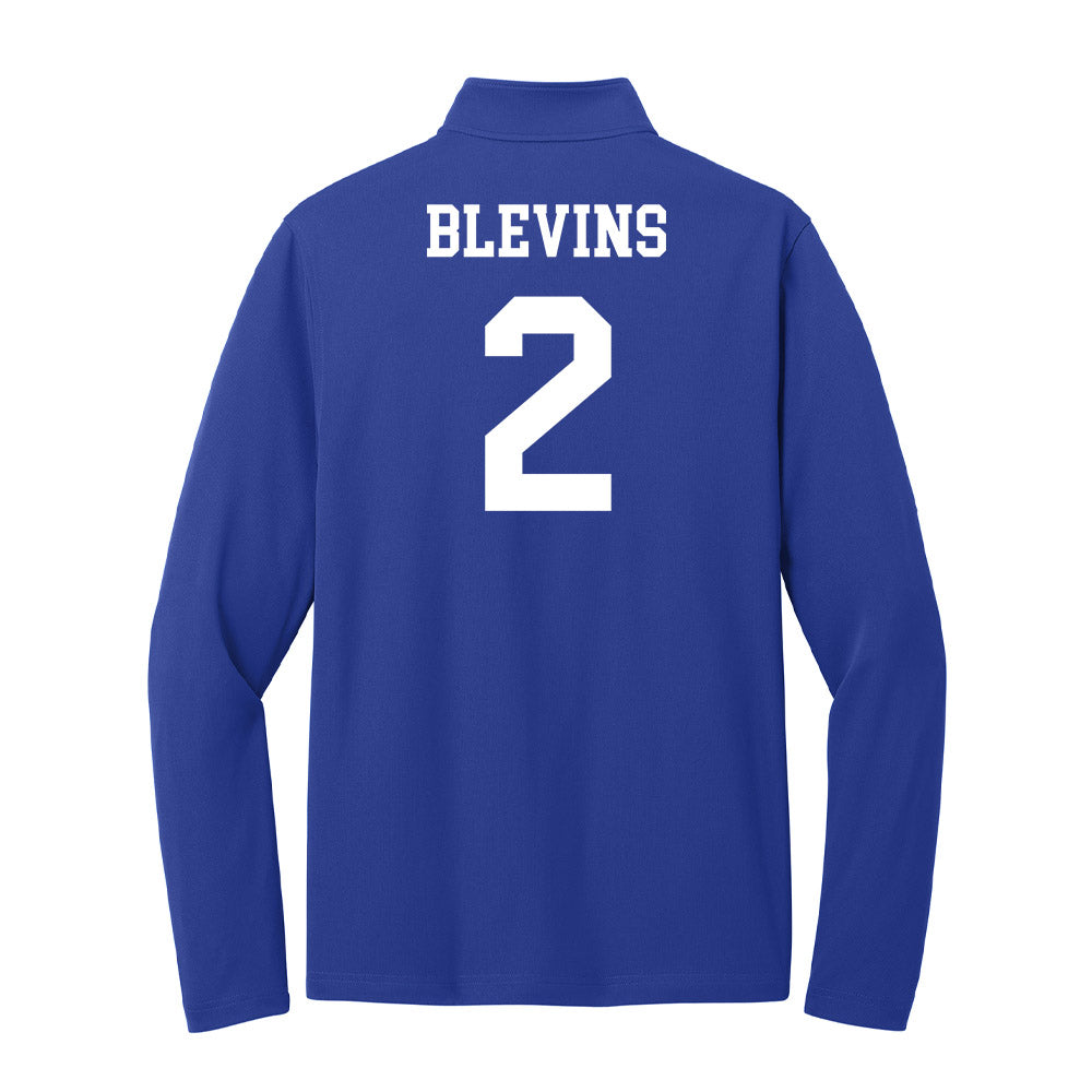 UNC Asheville - NCAA Women's Volleyball : Jessy Blevins - Lightweight Quarter Zip Jacket-1