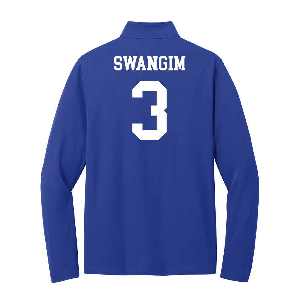 UNC Asheville - NCAA Baseball : Zeb Swangim - Lightweight Quarter Zip Jacket-1