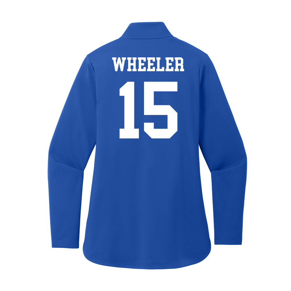 UNC Asheville - NCAA Women's Soccer : Karys Wheeler - Women's Premium Quarter Zip Jacket-1