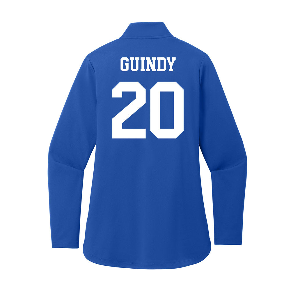 UNC Asheville - NCAA Men's Soccer : Zander Guindy - Women's Premium Quarter Zip Jacket-1