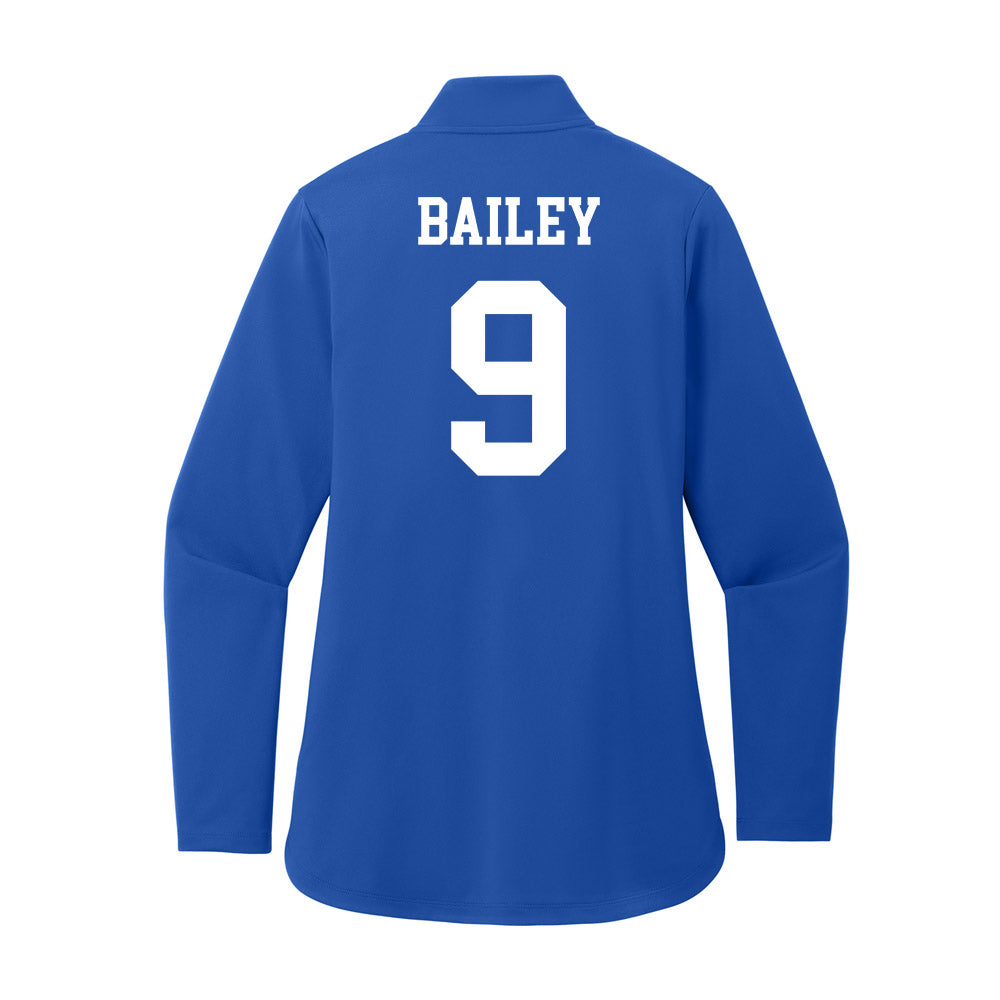 UNC Asheville - NCAA Men's Basketball : Ian Bailey - Women's Premium Quarter Zip Jacket-1