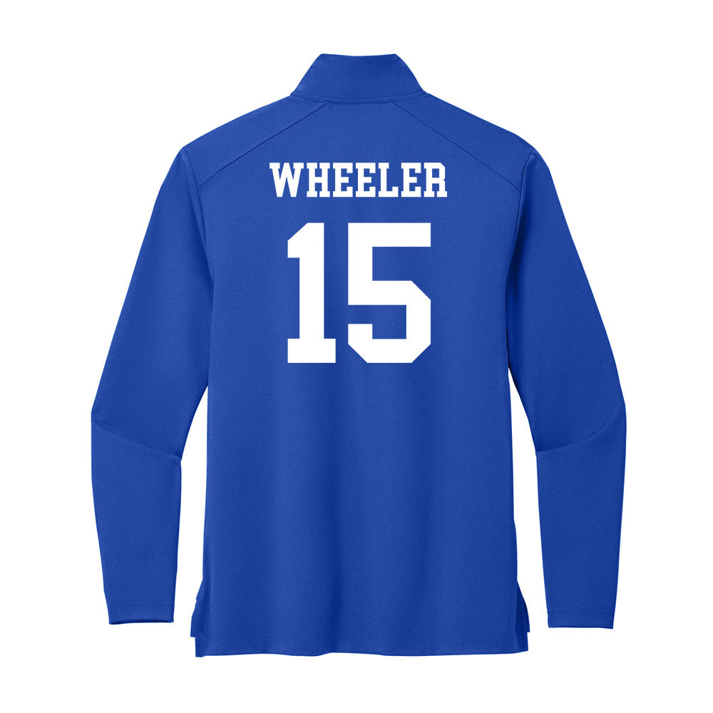UNC Asheville - NCAA Women's Soccer : Karys Wheeler - Premium Quarter Zip Jacket-1