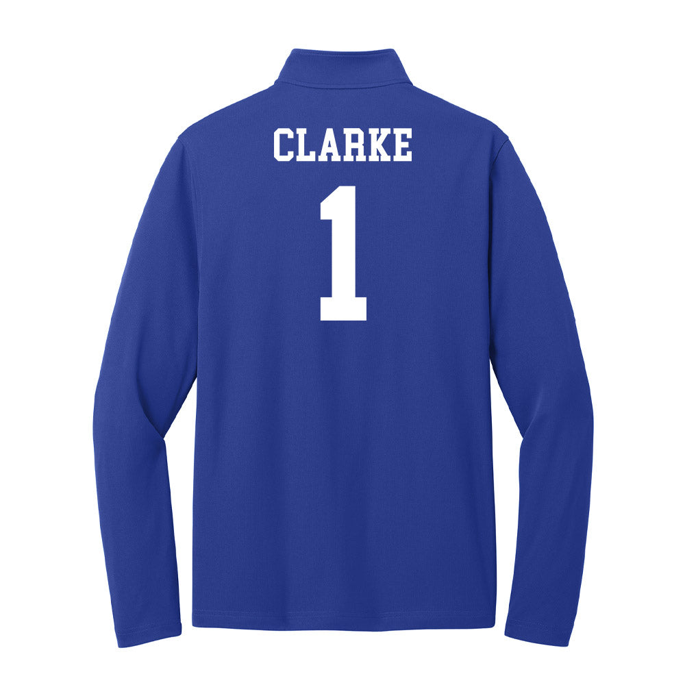 UNC Asheville - NCAA Men's Basketball : Julian Clarke - Lightweight Quarter Zip Jacket-1