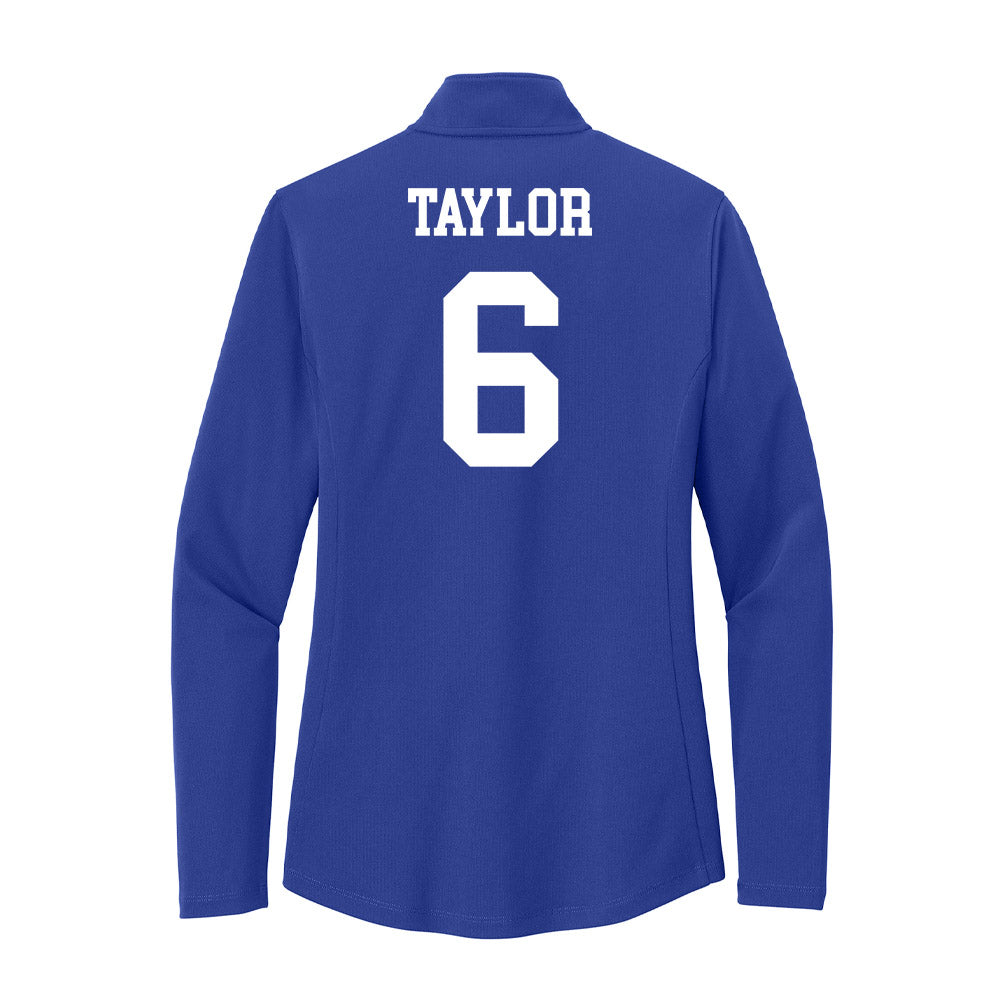 UNC Asheville - NCAA Men's Basketball : Kam Taylor - Women's Lightweight Quarter Zip Jacket-1
