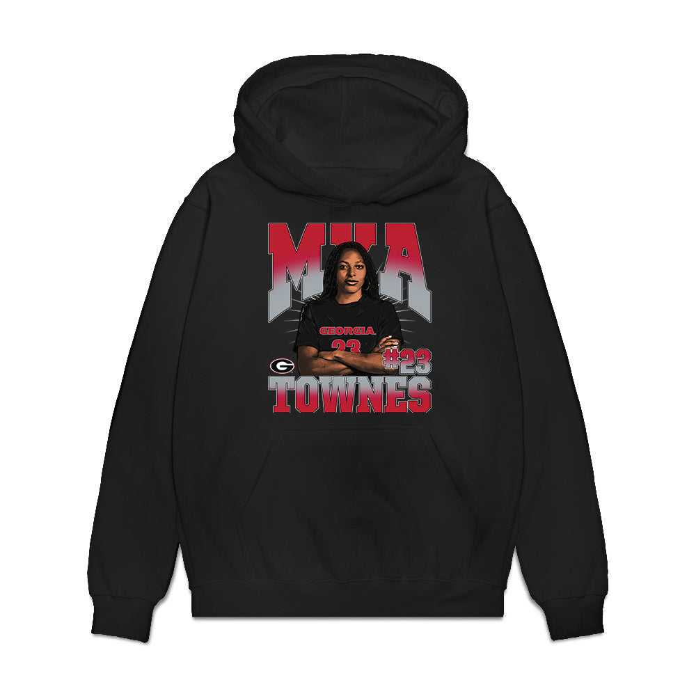 Georgia - NCAA Women's Soccer : Mya Townes - Premium Hooded Sweatshirt-0