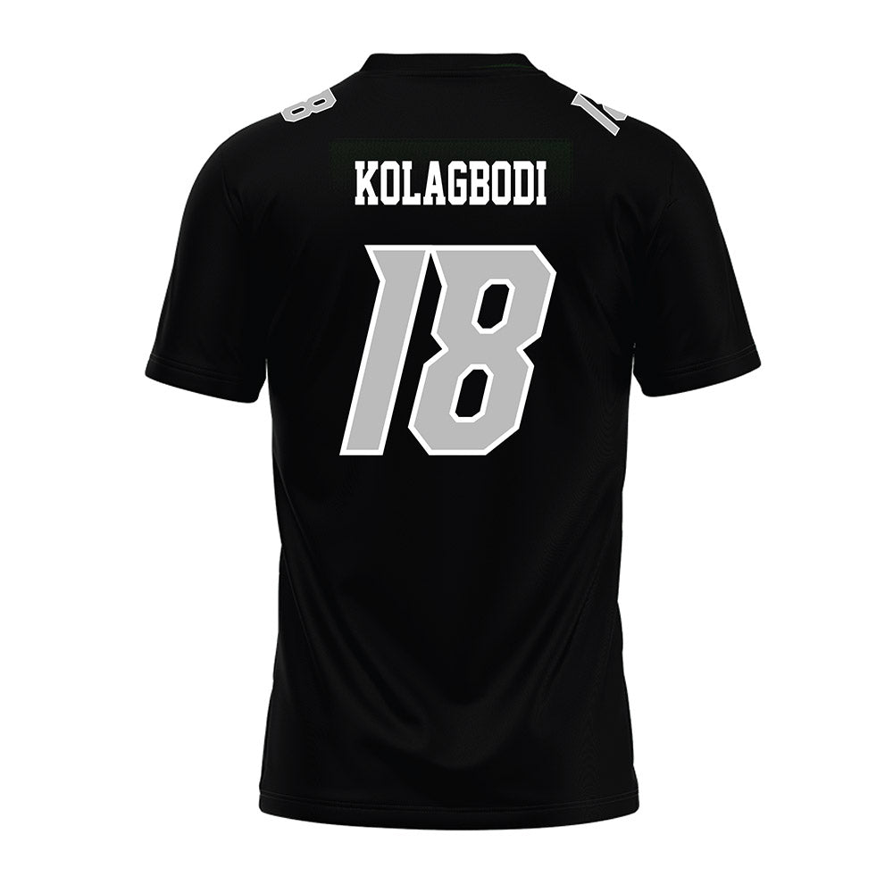 Delaware - NCAA Football : Jamarion Kolagbodi - Black Premium Football Jersey-1