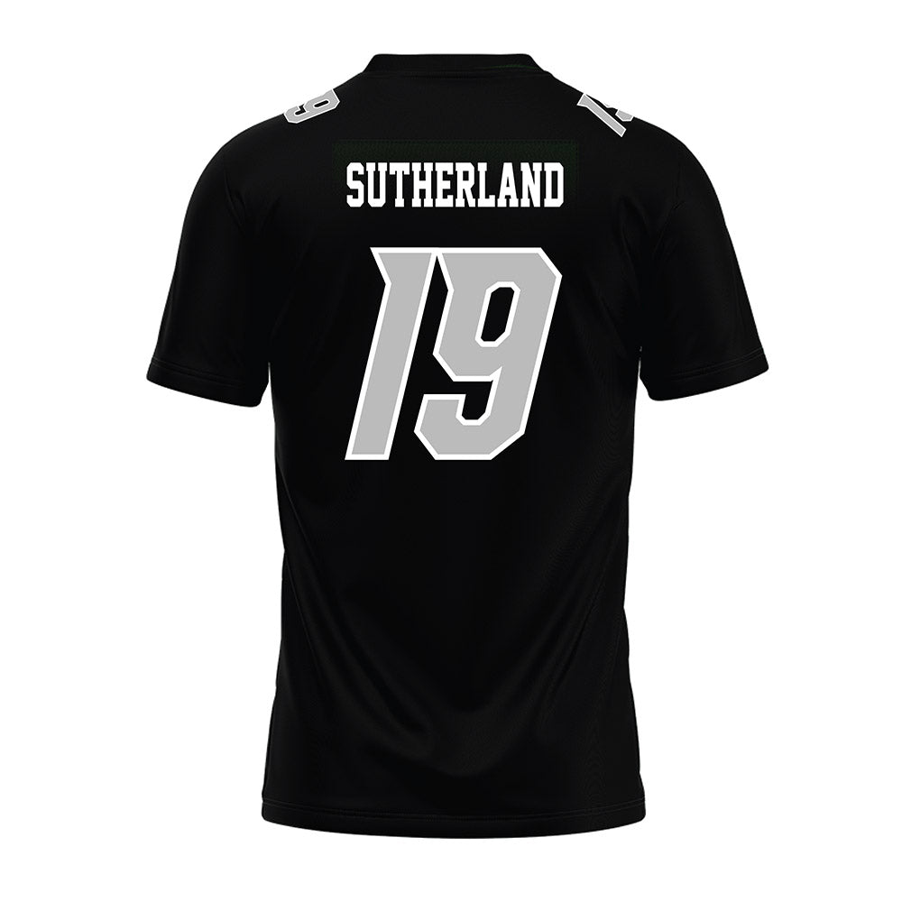 Delaware - NCAA Football : Sean Sutherland - Black Premium Football Jersey-1