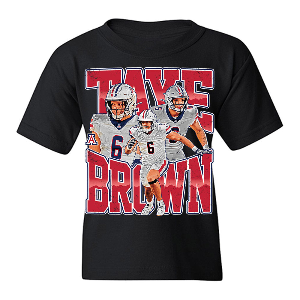Arizona - NCAA Football : Taye Brown - Collage Youth T-Shirt-0