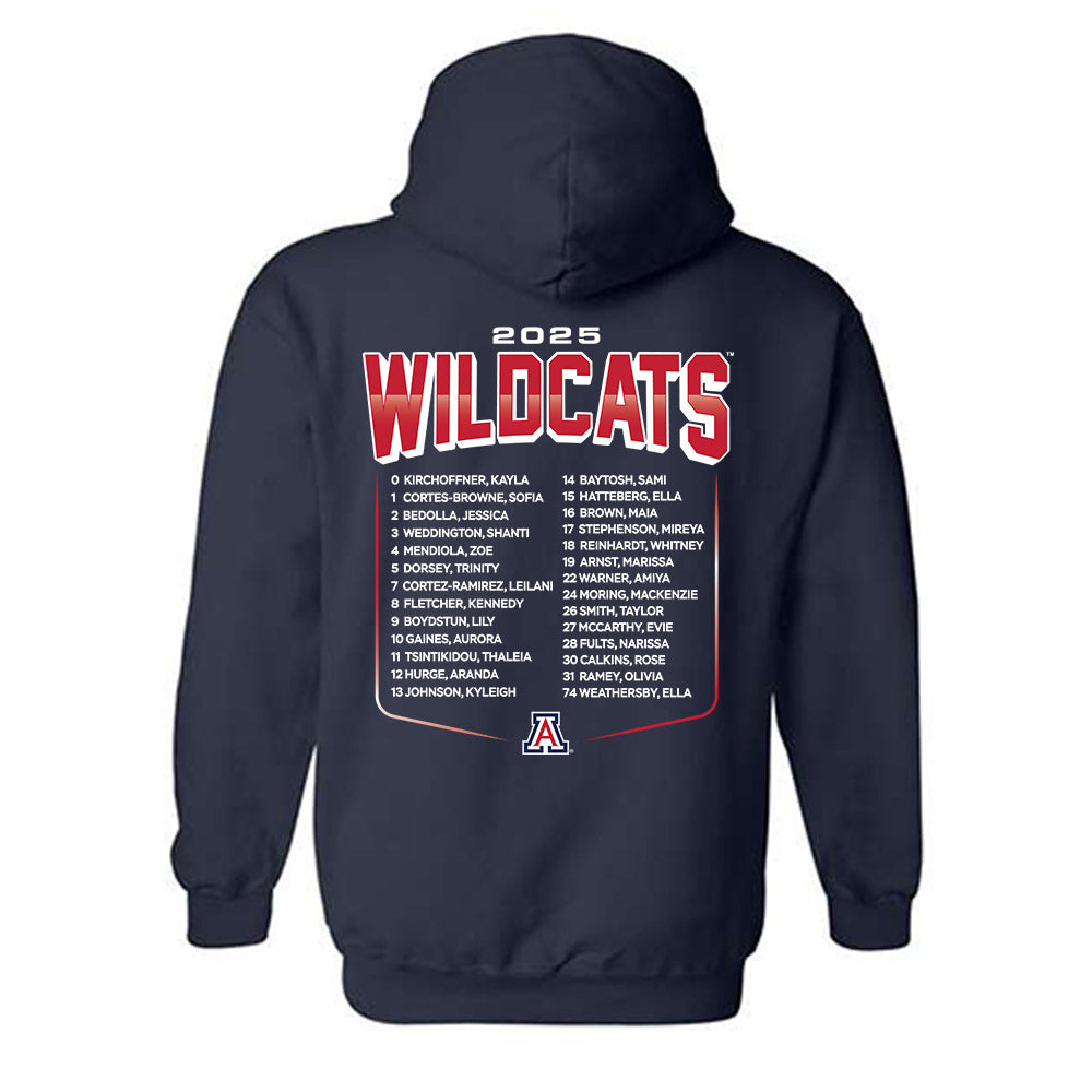 Arizona - NCAA Women's Soccer : - Roster Hooded Sweatshirt-1
