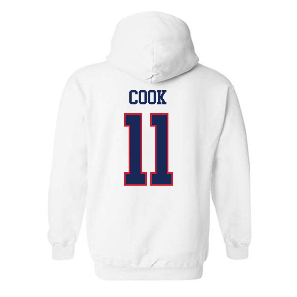 Arizona - NCAA Men's Basketball : Jackson Cook - Classic Shersey Hooded Sweatshirt-1