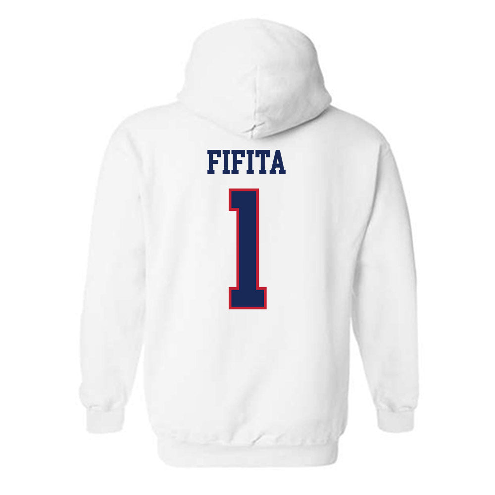 Arizona - NCAA Football : Noah Fifita - Classic Shersey Hooded Sweatshirt-1
