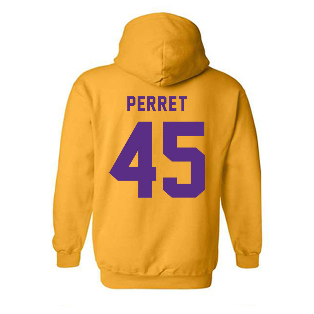 LSU - NCAA Football : Sean Perret - Classic Shersey Hooded Sweatshirt-1