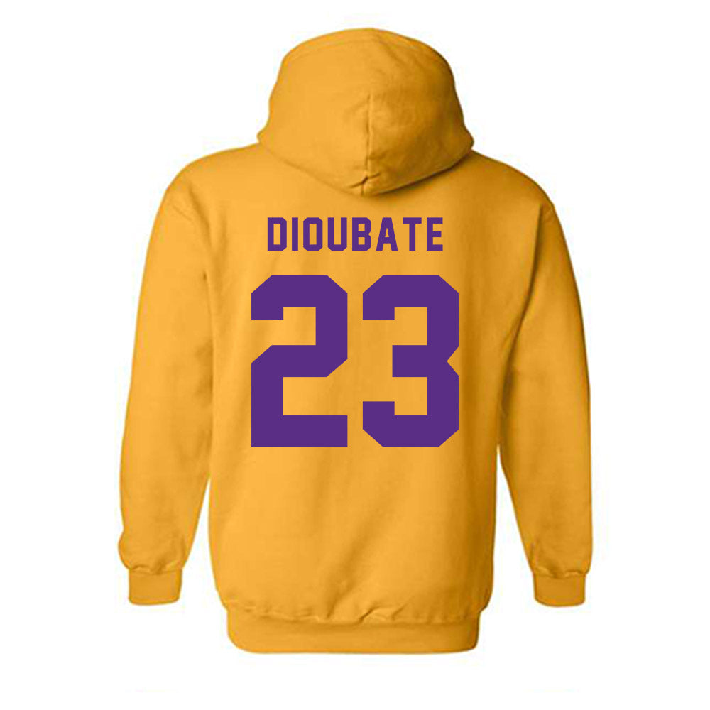 LSU - NCAA Men's Basketball : Mouhamed Dioubate - Classic Shersey Hooded Sweatshirt-1