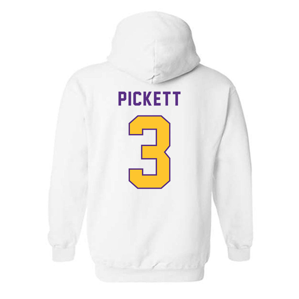 LSU - NCAA Football : DJ Pickett - Classic Shersey Hooded Sweatshirt-1