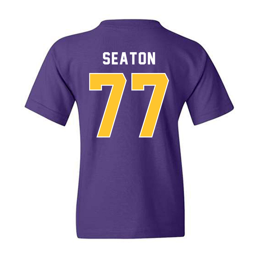LSU - NCAA Football : Jordan Seaton - Classic Shersey Youth T-Shirt-1