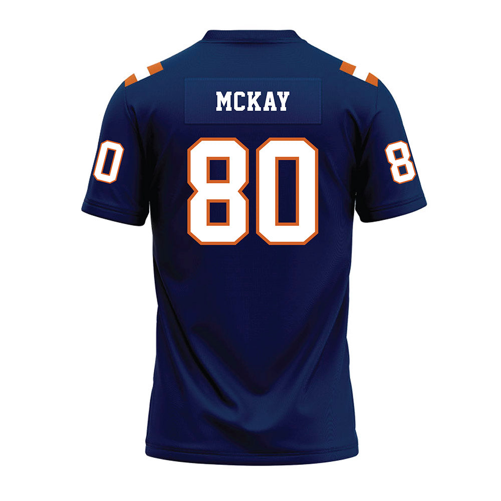 Wheaton IL - NCAA Football : Andrew McKay - Navy Premium Football Jersey-1