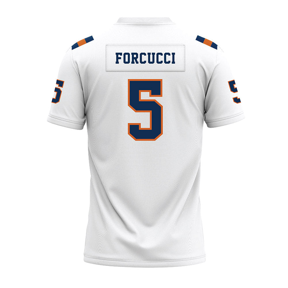 Wheaton IL - NCAA Football : Mark Forcucci - White Premium Football Jersey-1