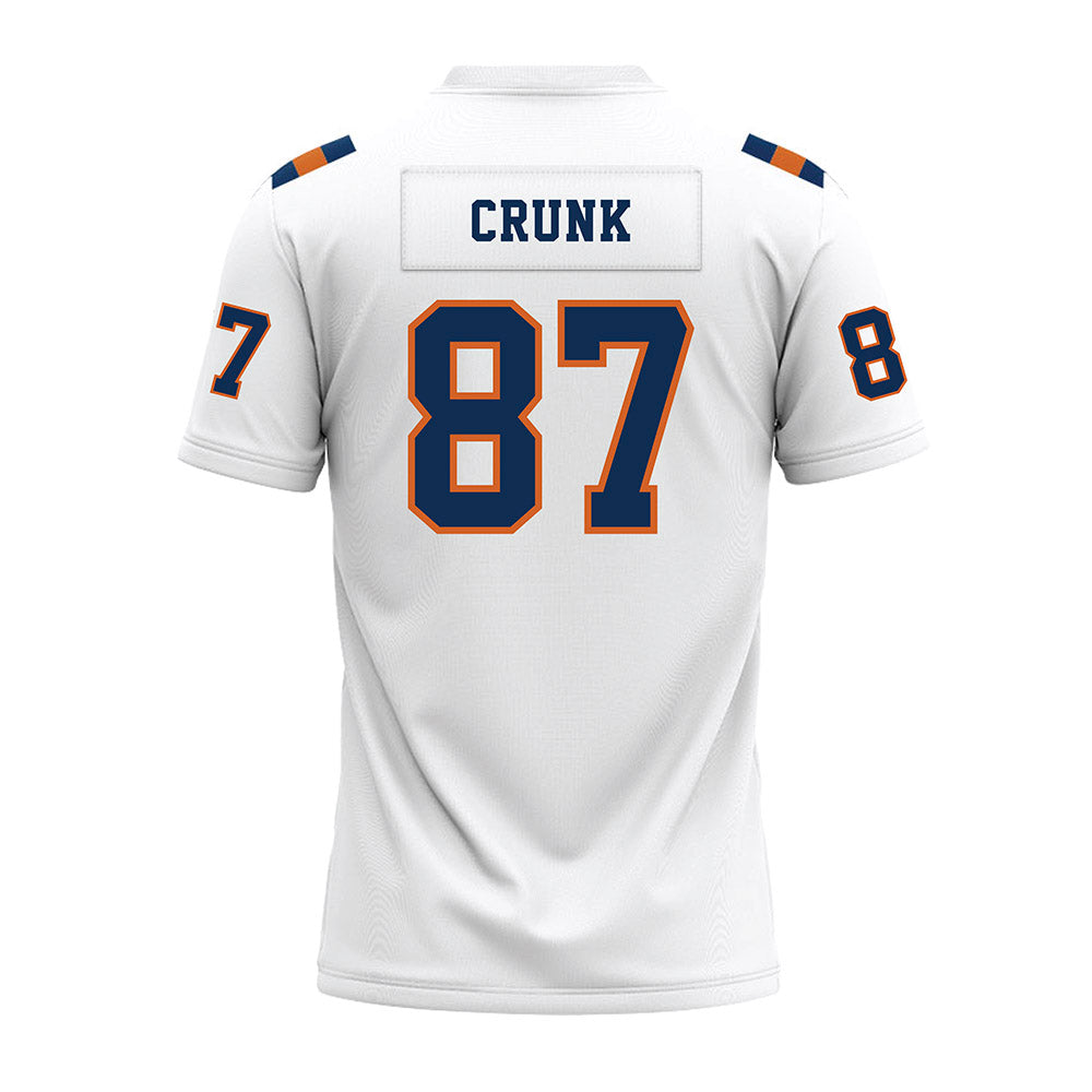Wheaton IL - NCAA Football : Ethan Crunk - White Premium Football Jersey-1