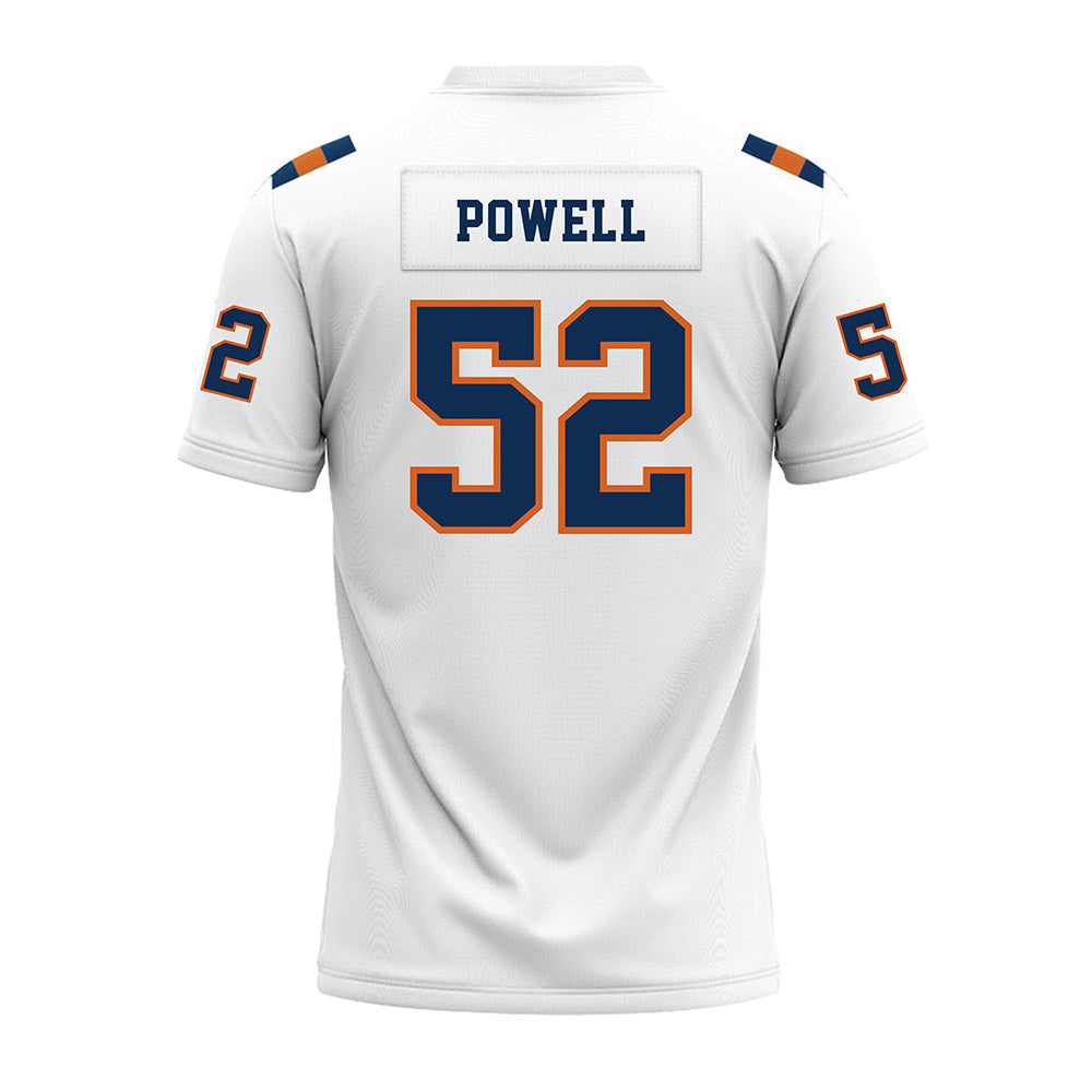 Wheaton IL - NCAA Football : Jaxon Powell - White Premium Football Jersey-1