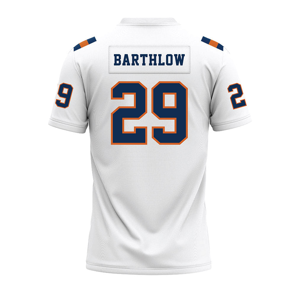 Wheaton IL - NCAA Football : Cal Barthlow - White Premium Football Jersey-1