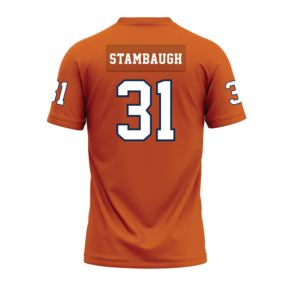 Wheaton IL - NCAA Football : Nick Stambaugh - Orange Premium Football Jersey-1