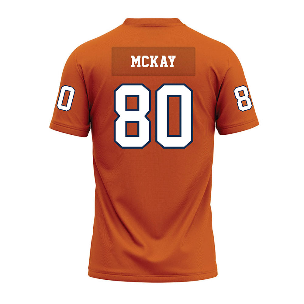Wheaton IL - NCAA Football : Andrew McKay - Orange Premium Football Jersey-1