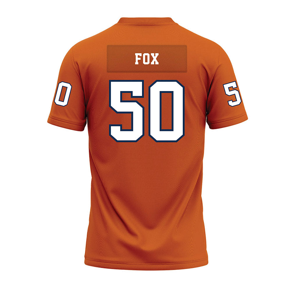 Wheaton IL - NCAA Football : Luke Fox - Orange Premium Football Jersey-1