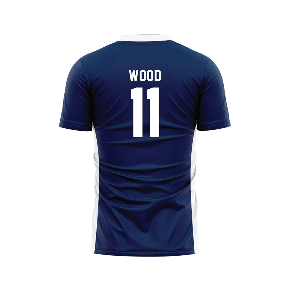 Wheaton IL - NCAA Women's Soccer : Katherine Wood - Navy Soccer Jersey-1
