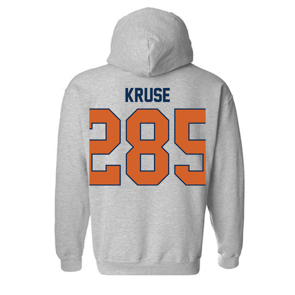Wheaton IL - NCAA Wrestling : Joseph Kruse - Classic Shersey Hooded Sweatshirt-1