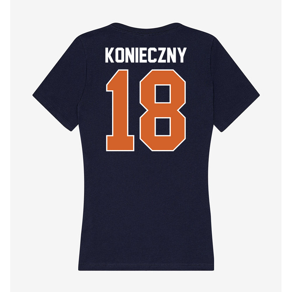 Wheaton IL - NCAA Men's Soccer : Chris Konieczny - Women's V-Neck T-Shirt-1