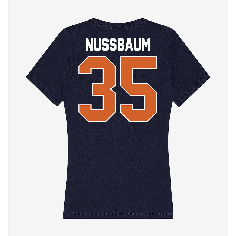 Wheaton IL - NCAA Football : Aaron Nussbaum - Women's V-Neck T-Shirt-1