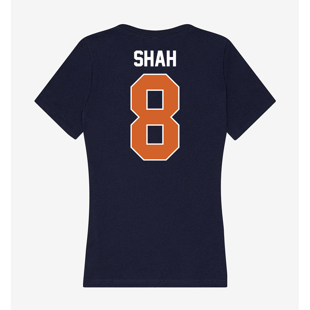 Wheaton IL - NCAA Women's Volleyball : Meghan Shah - Women's V-Neck T-Shirt-1