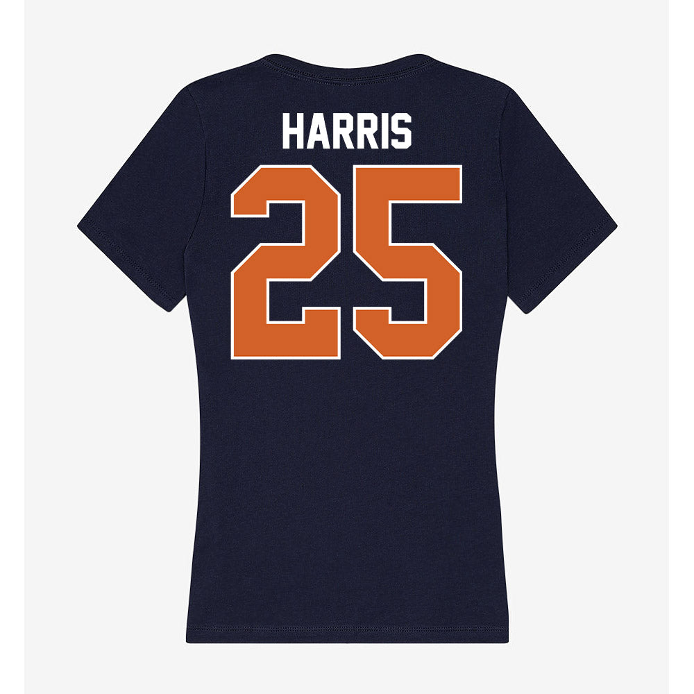 Wheaton IL - NCAA Women's Soccer : Leah Harris - Women's V-Neck T-Shirt-1
