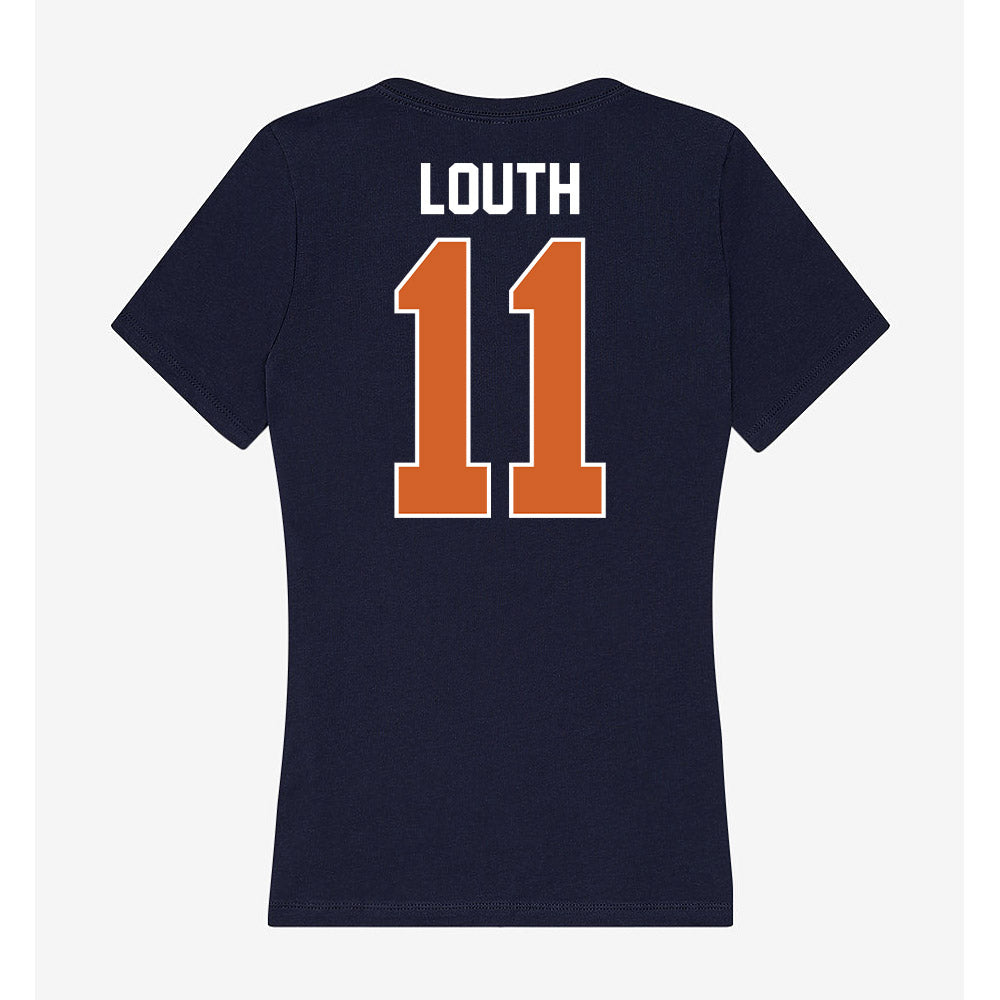 Wheaton IL - NCAA Men's Soccer : Mason Louth - Women's V-Neck T-Shirt-1