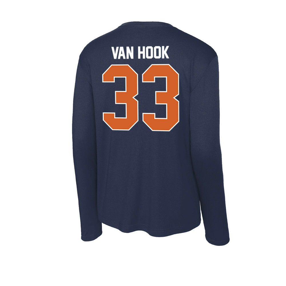 Wheaton IL - NCAA Baseball : JD Van Hook - Activewear Long Sleeve T-Shirt-1