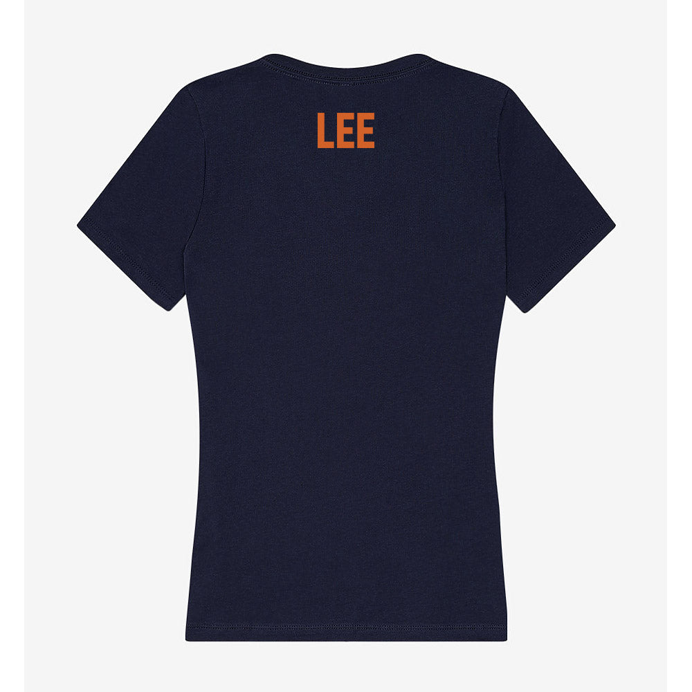 Wheaton IL - NCAA Women's Swimming & Diving : Anna Lee - Women's V-Neck T-Shirt-1