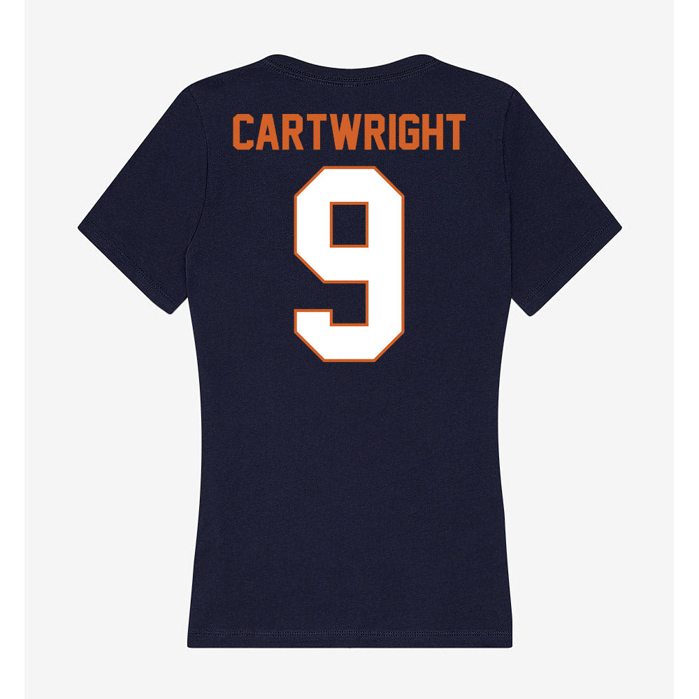 Wheaton IL - NCAA Baseball : Ryan Cartwright - Women's V-Neck T-Shirt-1