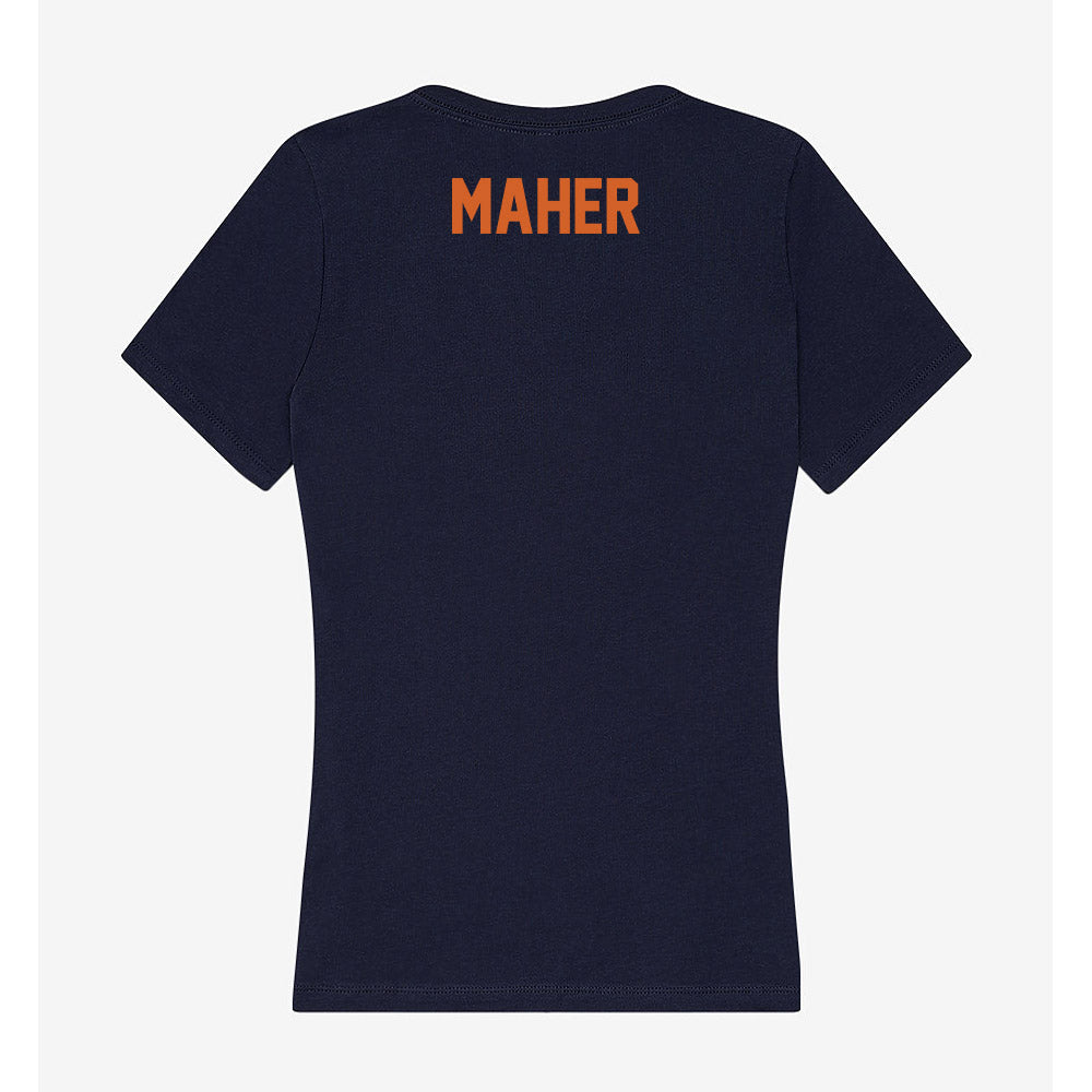 Wheaton IL - NCAA Men's Track & Field : Benjamin Maher - Women's V-Neck T-Shirt-1