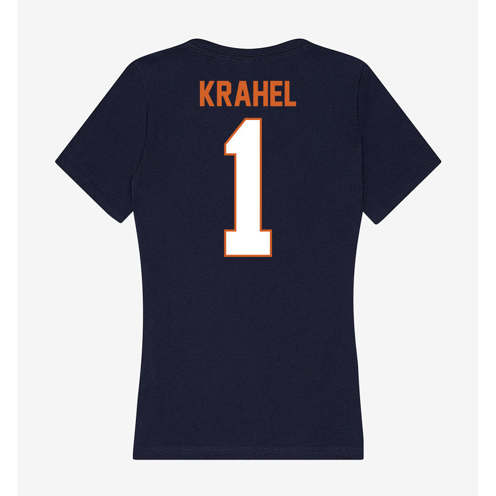 Wheaton IL - NCAA Men's Soccer : Jack Krahel - Women's V-Neck T-Shirt-1