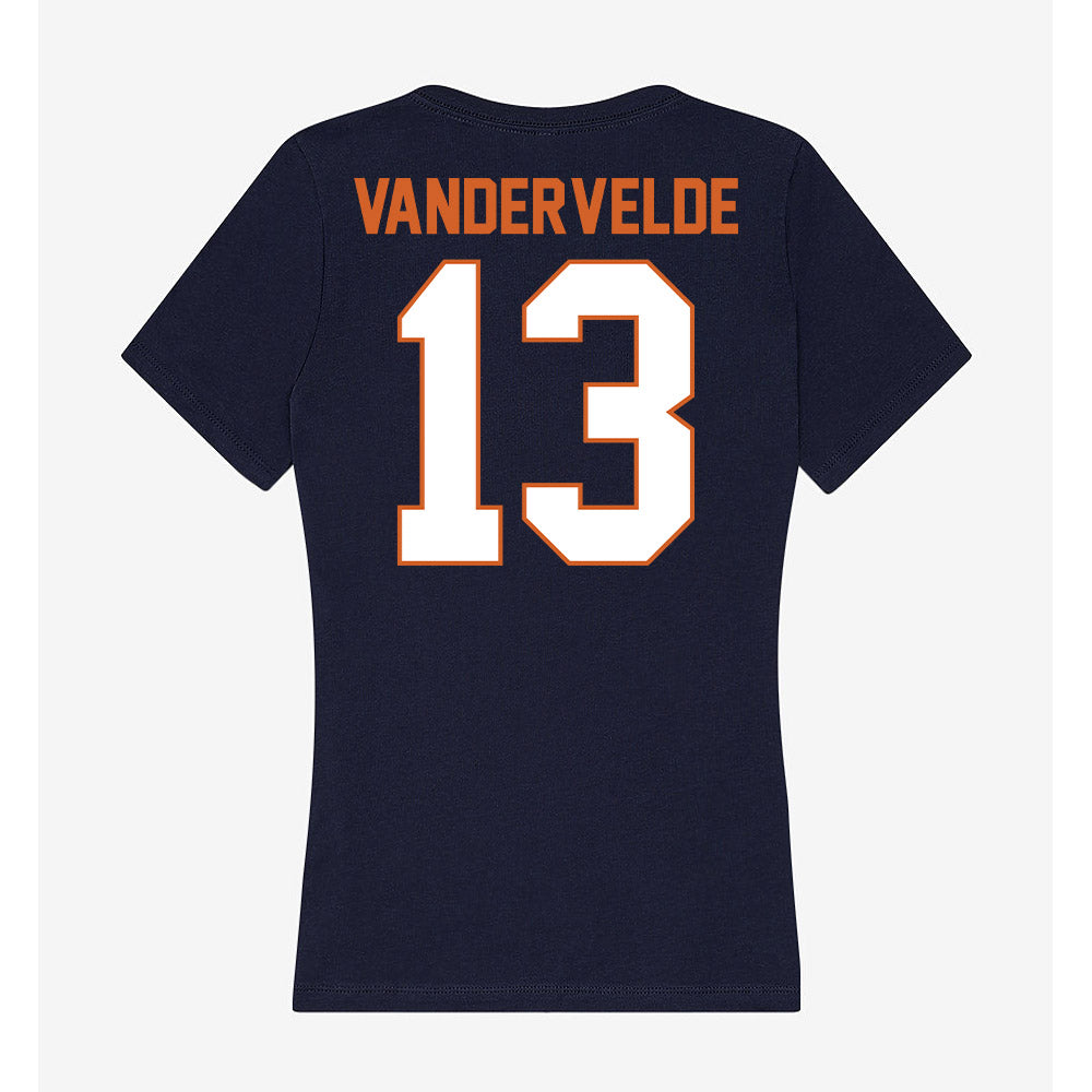 Wheaton IL - NCAA Women's Soccer : Annika Vandervelde - Women's V-Neck T-Shirt-1