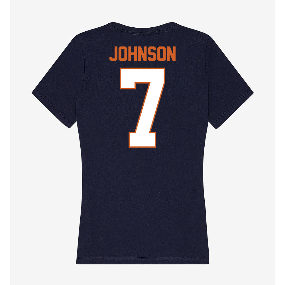 Wheaton IL - NCAA Men's Soccer : Kyle Johnson - Women's V-Neck T-Shirt-1