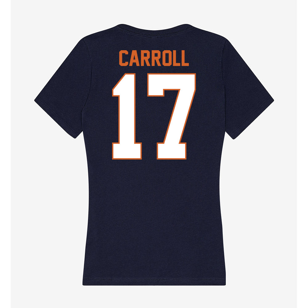 Wheaton IL - NCAA Football : Xander Carroll - Women's V-Neck T-Shirt-1