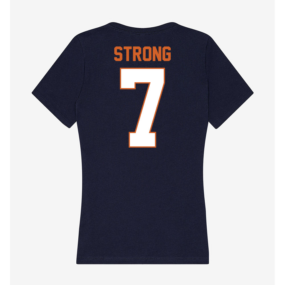Wheaton IL - NCAA Women's Soccer : Calah Strong - Women's V-Neck T-Shirt-1