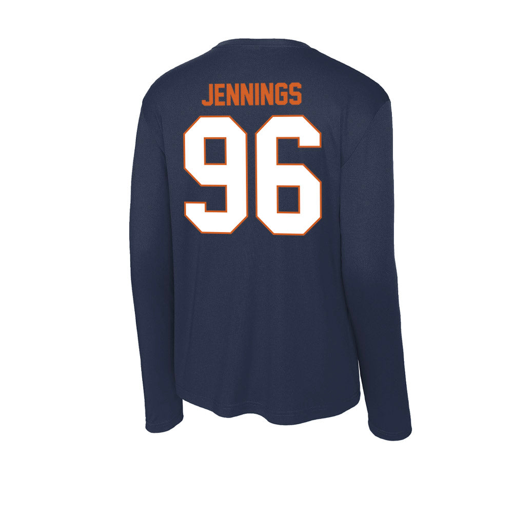 Wheaton IL - NCAA Football : Chase Jennings - Activewear Long Sleeve T-Shirt-1