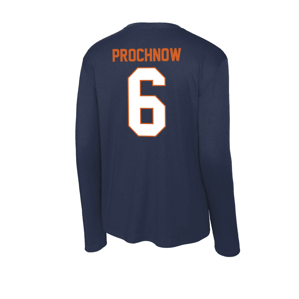 Wheaton IL - NCAA Men's Soccer : Brody Prochnow - Activewear Long Sleeve T-Shirt-1