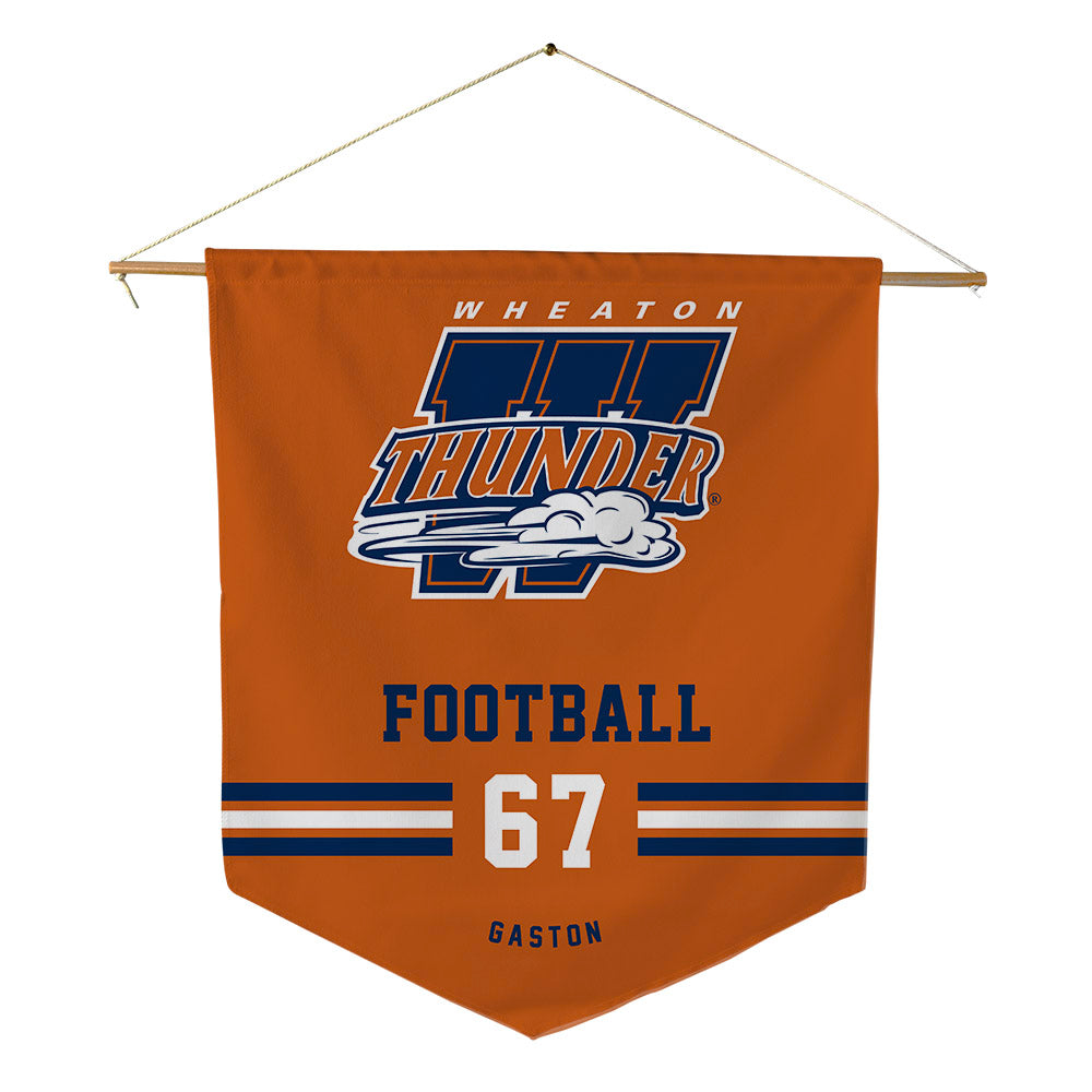 Wheaton IL - NCAA Football : Soren Gaston - Pennant - 18" x 21"-0