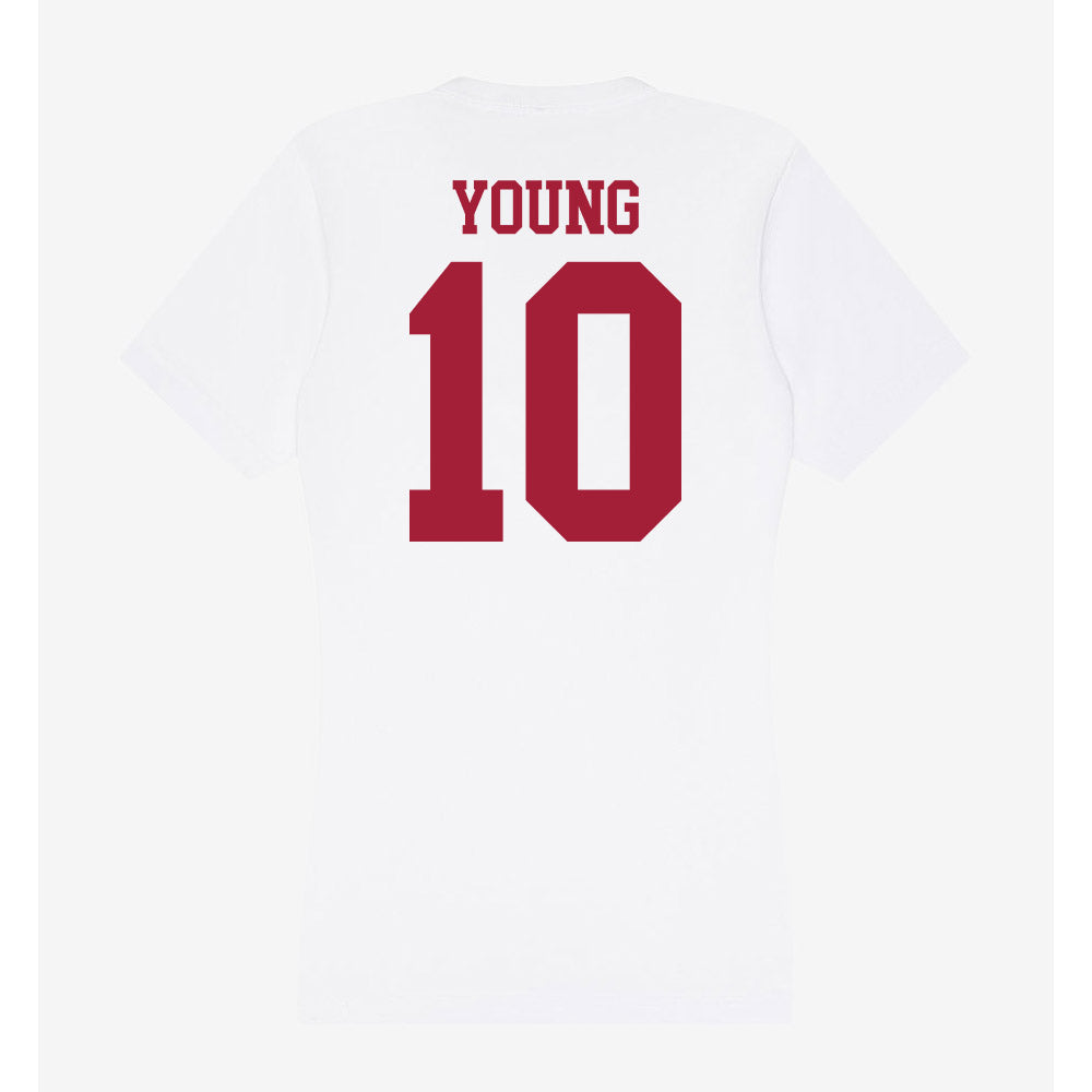 Oklahoma - NCAA Women's Volleyball : Mikala Young - Women's V-Neck T-Shirt-1