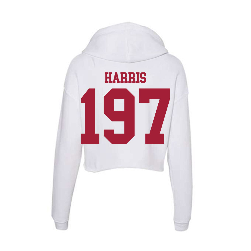Oklahoma - NCAA Wrestling : Anthony Harris - Women's Crop Fleece Hoodie-1