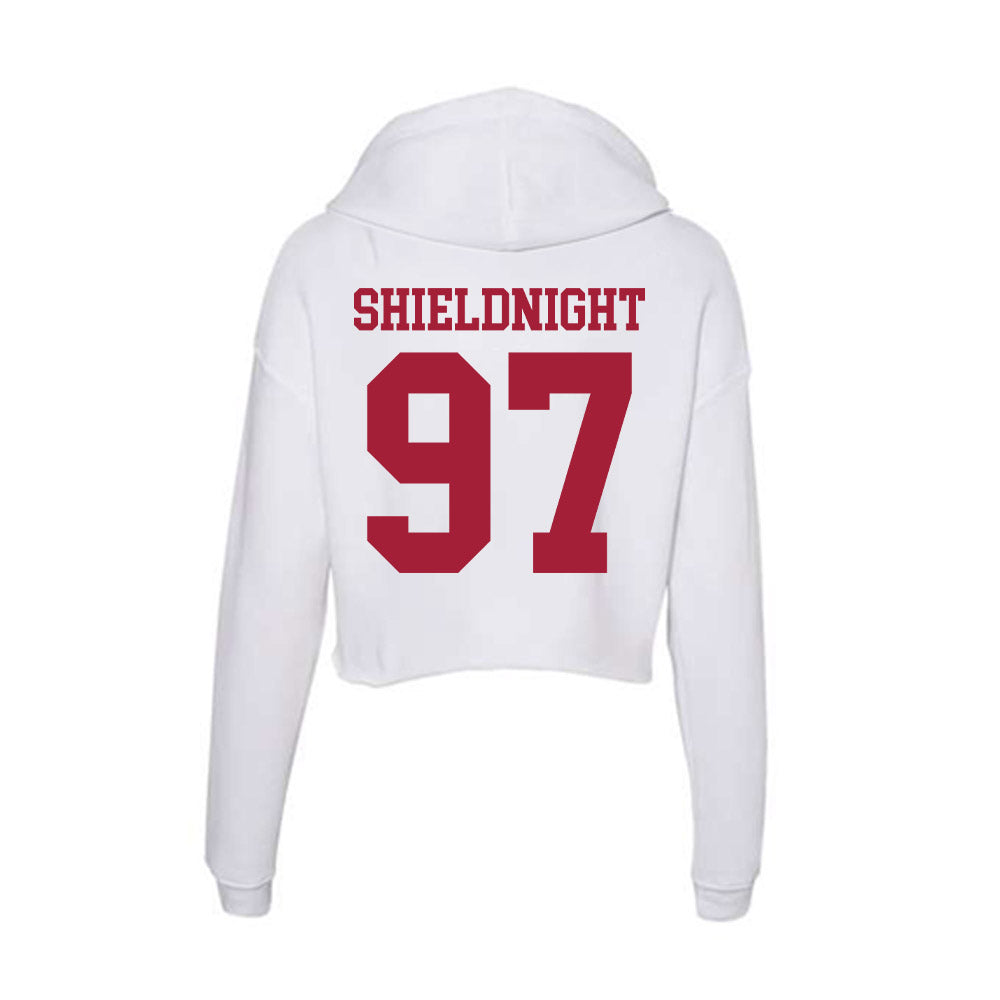 Oklahoma - NCAA Football : Alex Shieldnight - Women's Crop Fleece Hoodie-1