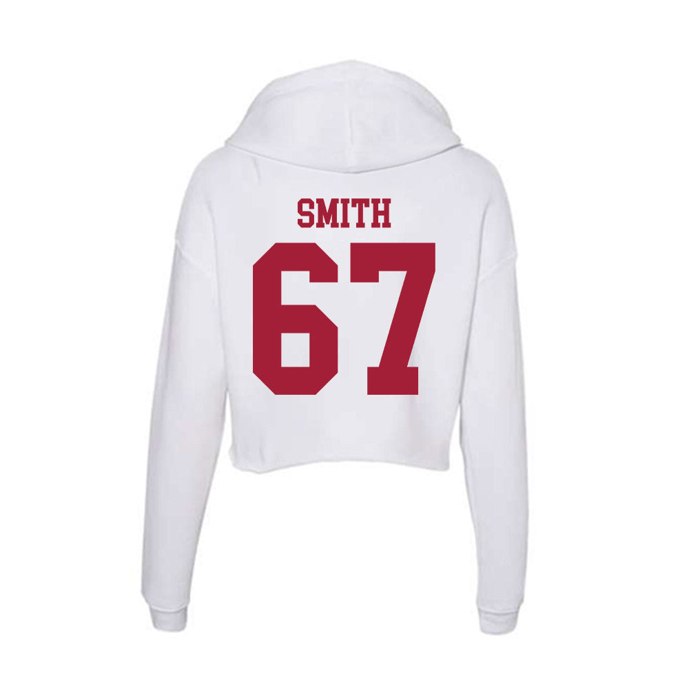 Oklahoma - NCAA Softball : Ella Smith - Women's Crop Fleece Hoodie-1